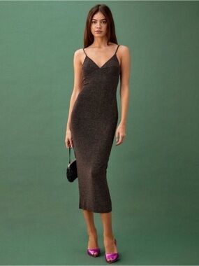 Reformation Glitter Disco Dress